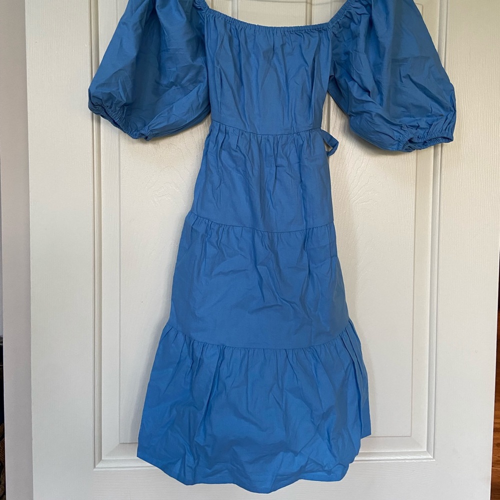 Blue mini dress